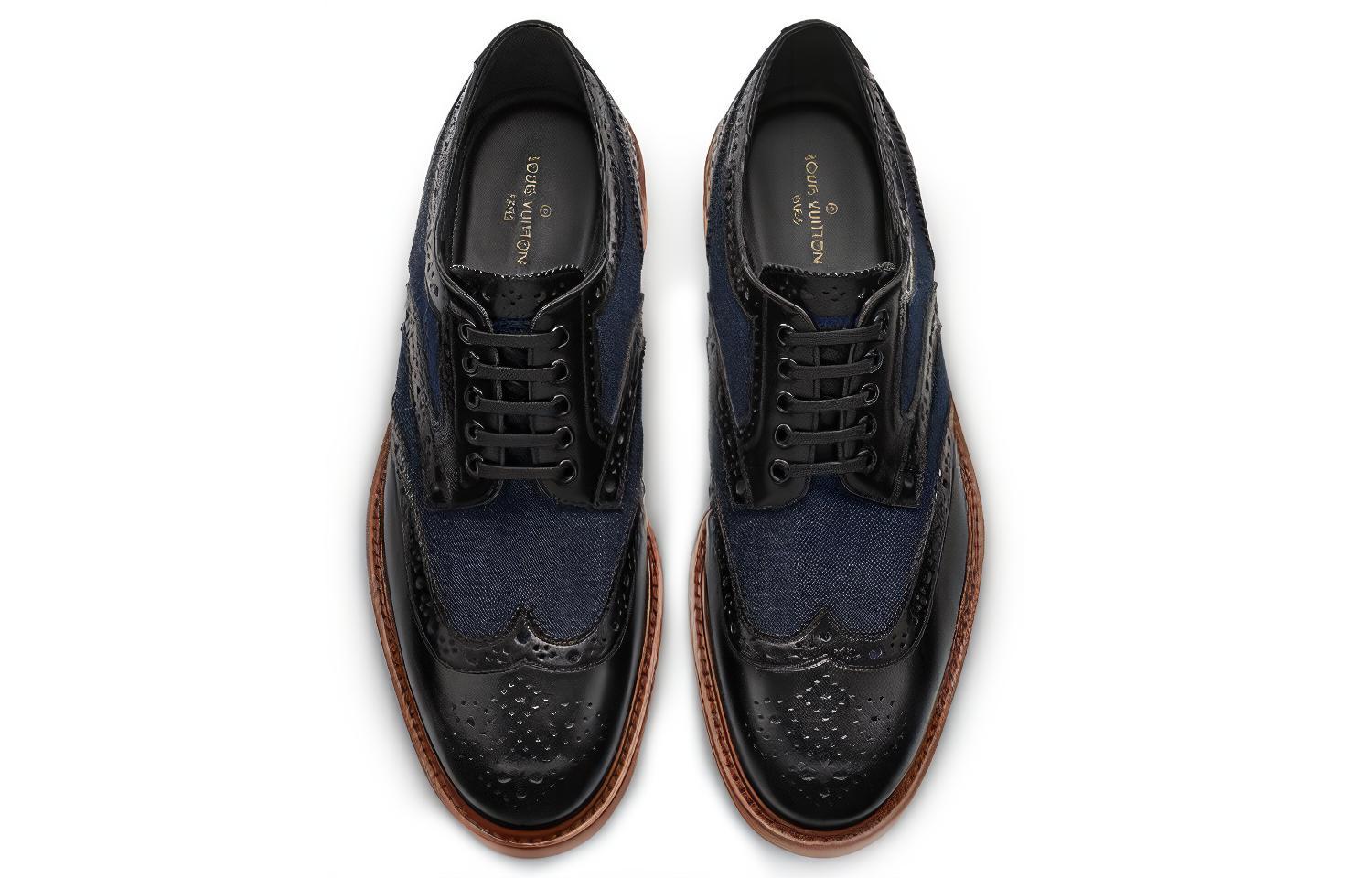 LOUIS VUITTON Lv Voltaire Derby Shoes 'Black'