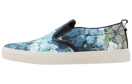 Gucci Gg Supreme Canvas Slip-On 'Blue Floral'
