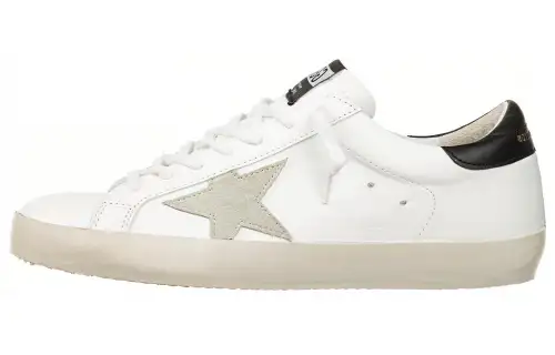 Golden Goose Super Star Skateboard Shoes Men's White Gray Distressed