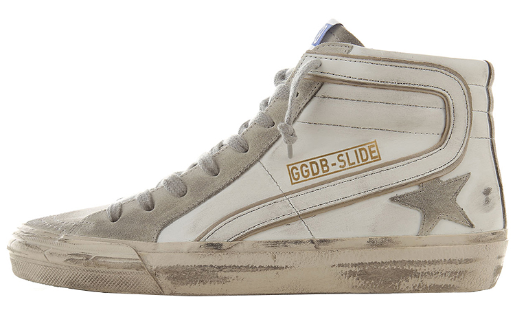 Кеды Golden Goose Slide Fall Winter (бело-серые)