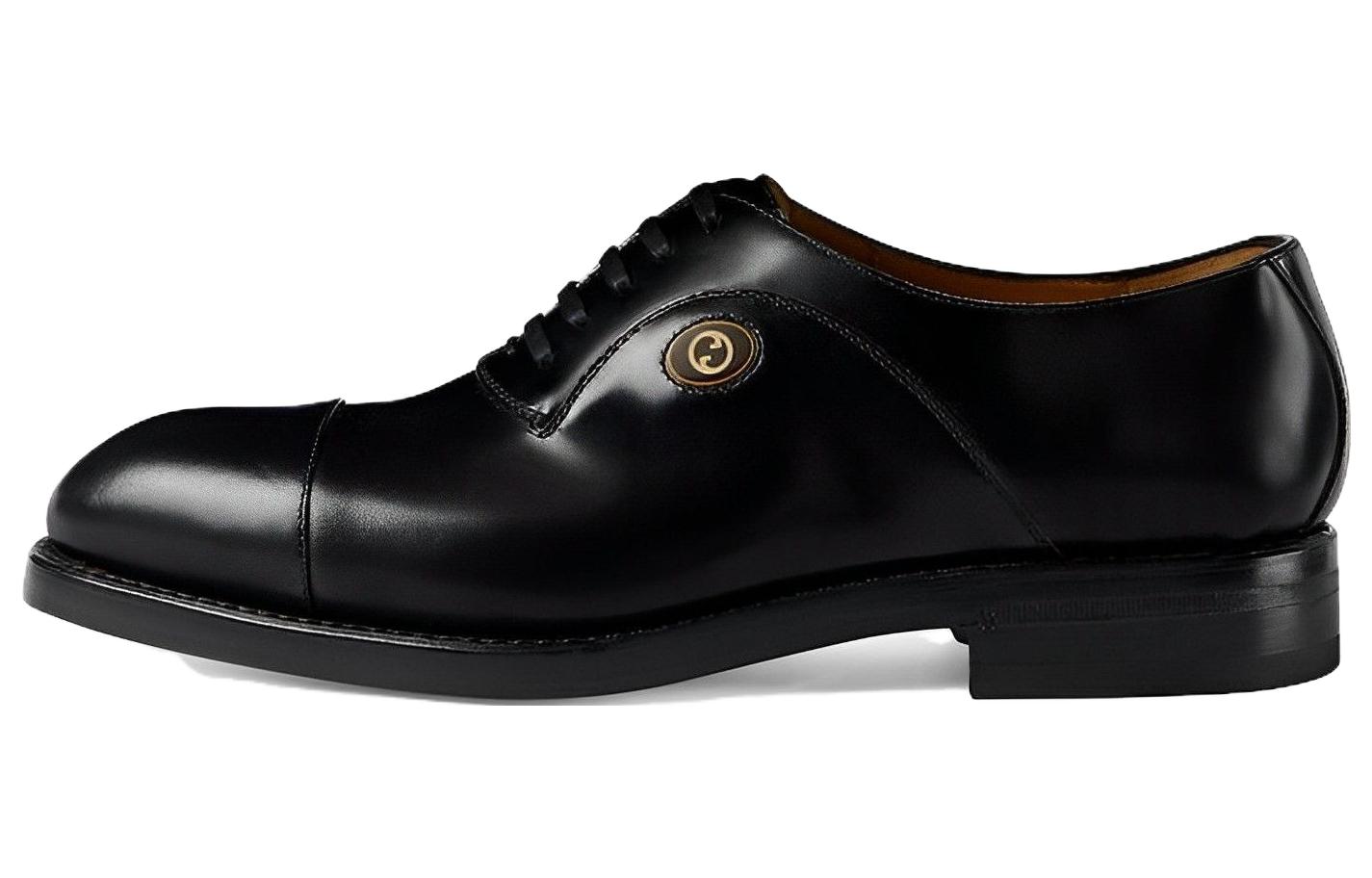 GUCCI Dress Shoes Men's Low Top Black