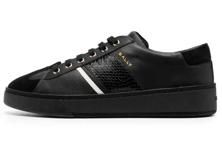 BALLY Low-top Lace-up Leather Sneakers