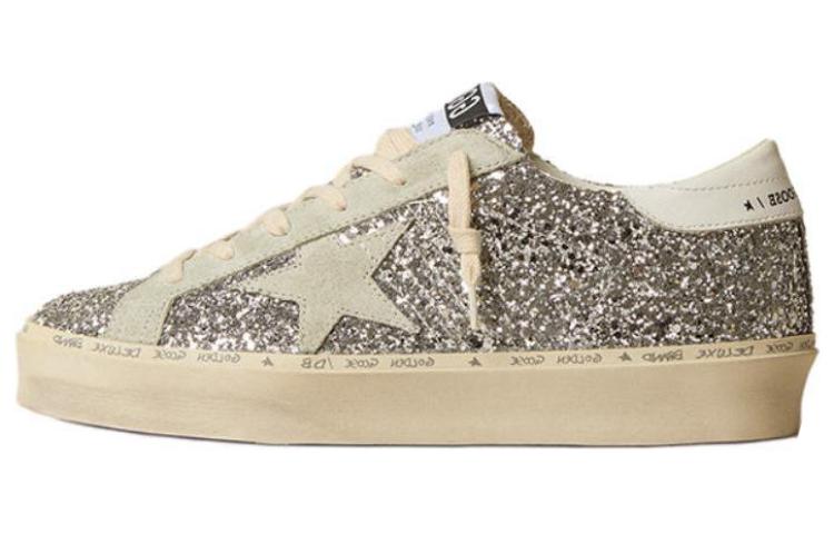 Женские кеды Golden Goose Hi Star (серебристые)