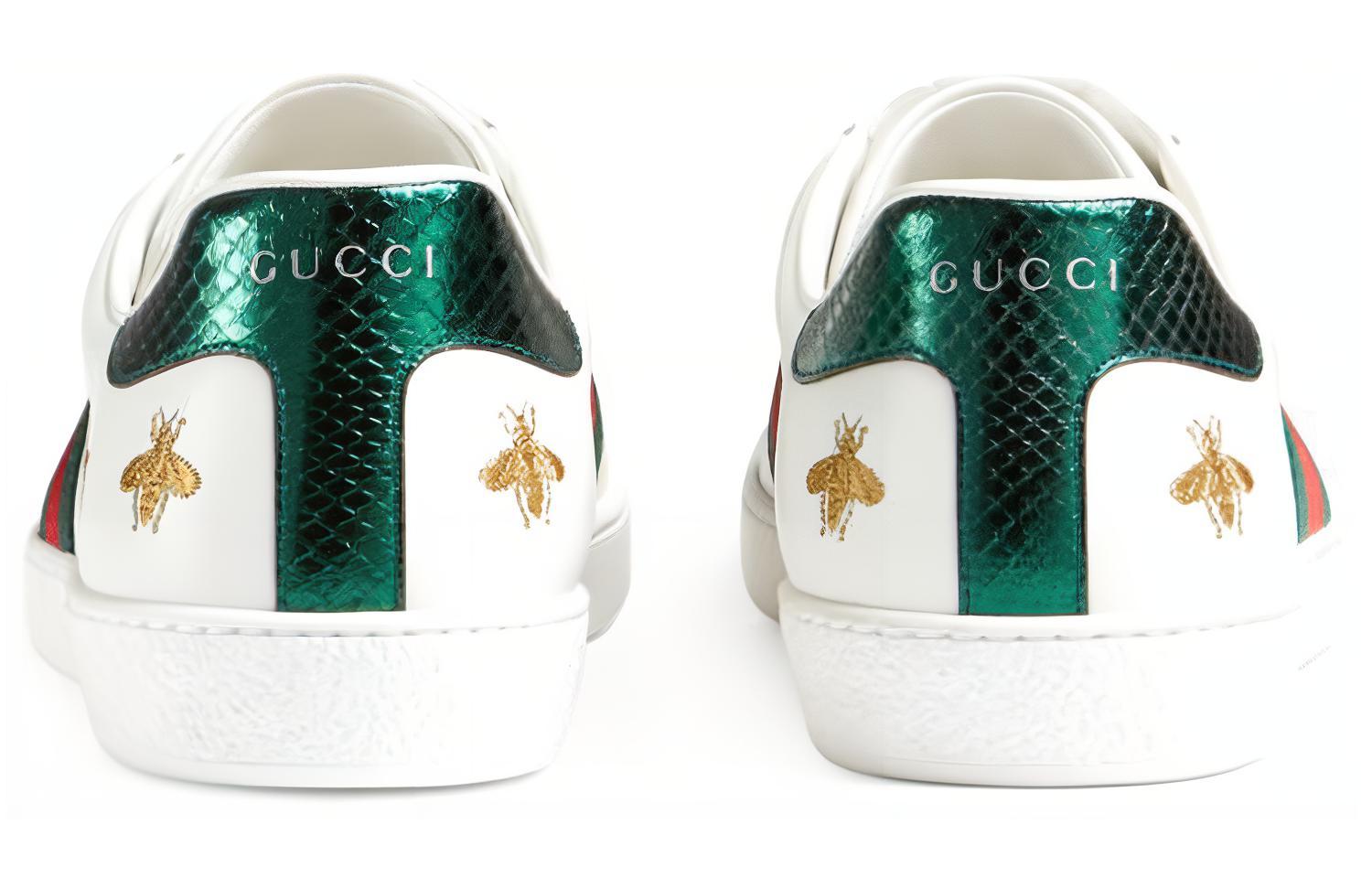Мужские кеды Gucci ACE (белые) — фото 5