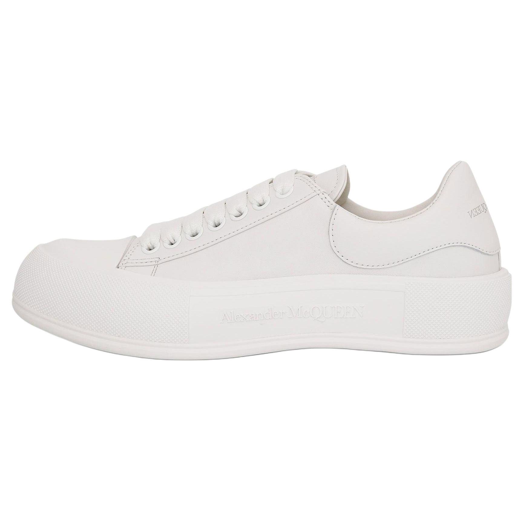 Мужские кеды Alexander McQueen Deck (белые)