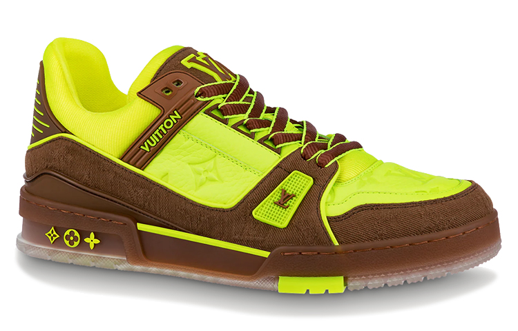 Мужские кеды Louis Vuitton Trainer (желтые) — фото 2