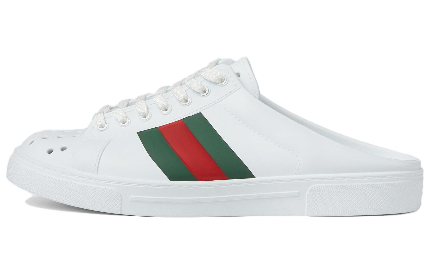 Женские сабо Gucci Ace Mules (белые)