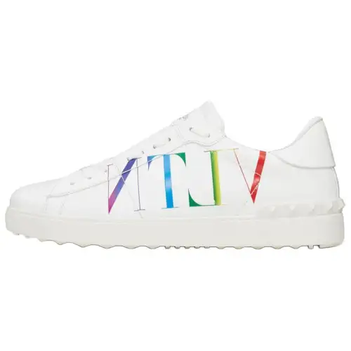 Valentino Open Sneaker 'Logo Print - White Multi'