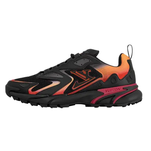 LOUIS VUITTON Lv Runner Tatic Sneakers 'Black Orange Red'