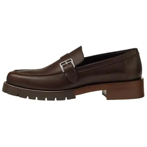 HERMES Ferdi Loafers Men's Brown