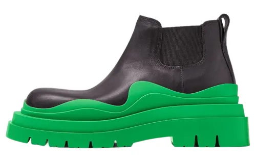Bottega Veneta Tire Chelsea Fashion Ankle Length Chelsea Boots Women's Black