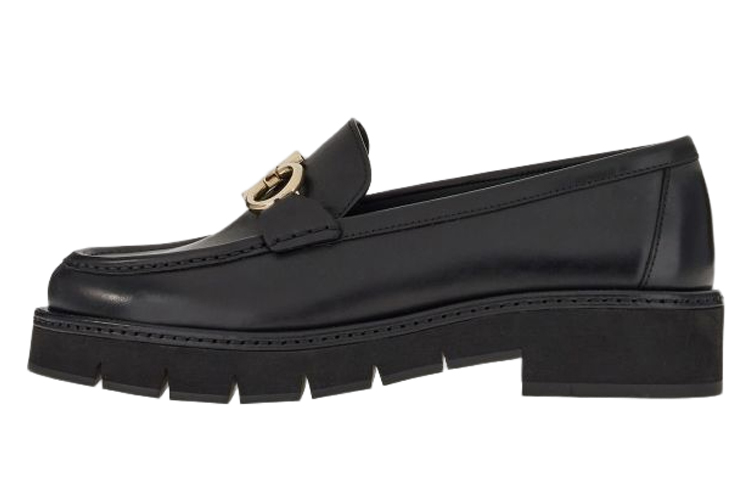 FERRAGAMO Gancini Women's Casual Shoes Women's Black