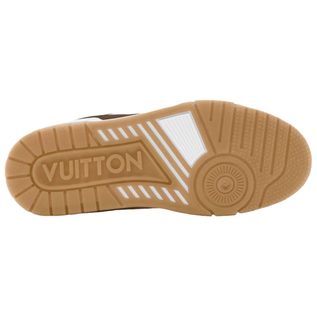 Мужские кеды Louis Vuitton Trainer (бело-коричневые) — фото 5