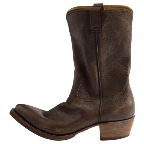 PRADA Calfskin Ankle Boots 4cm Men's Brown