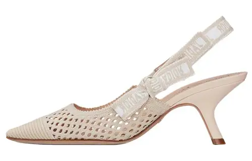 DIOR J'Adior Slim Heel High Heels Women's Cream White