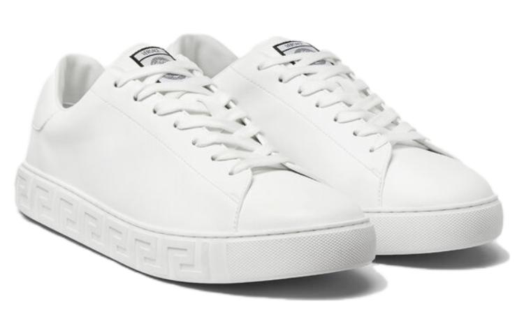 VERSACE Greca Low top Skateboard Shoes Men's White