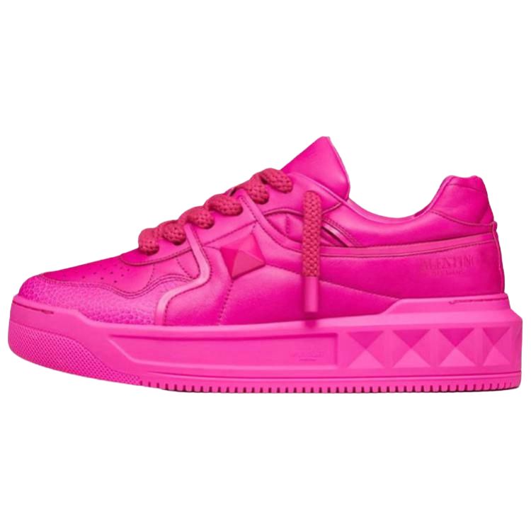 Мужские кеды Valentino One Stud (розовые)