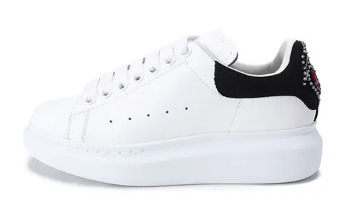 Alexander McQueen Oversized Shoes 'Off White Black' Women's