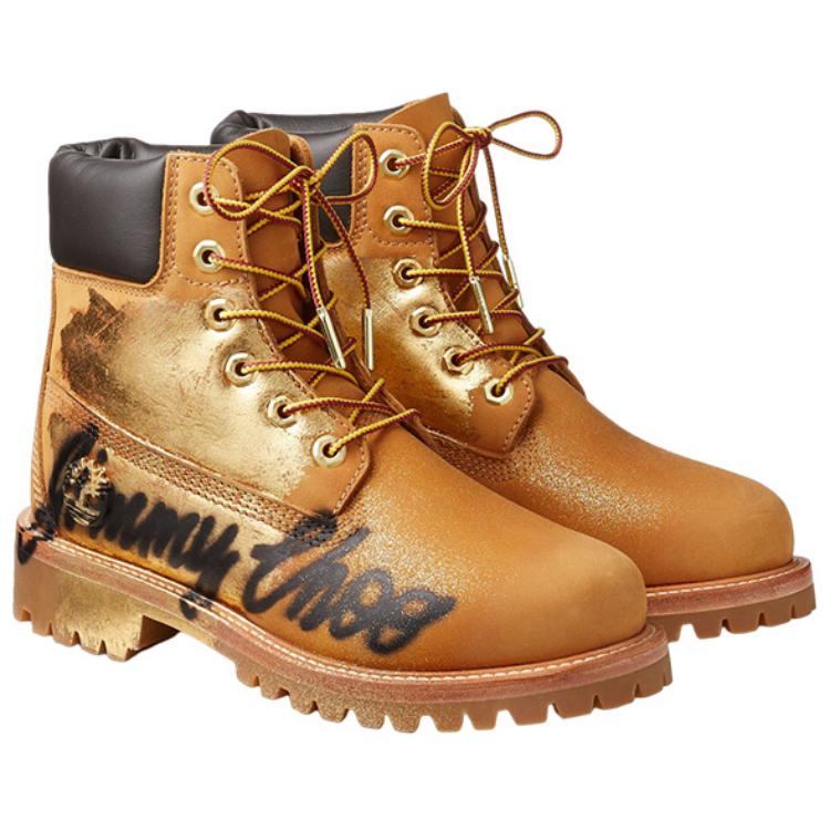 Timberland x Jimmy Choo Suede Lace Up Ankle Boots Women's Brown