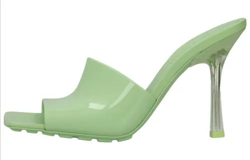 Bottega Veneta Transparent-Strap Heel Sandals Women's