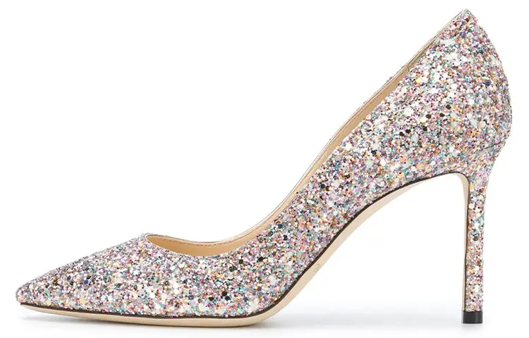 Jimmy Choo Romy Leather Slim Heel High Heels Women's Multicolor