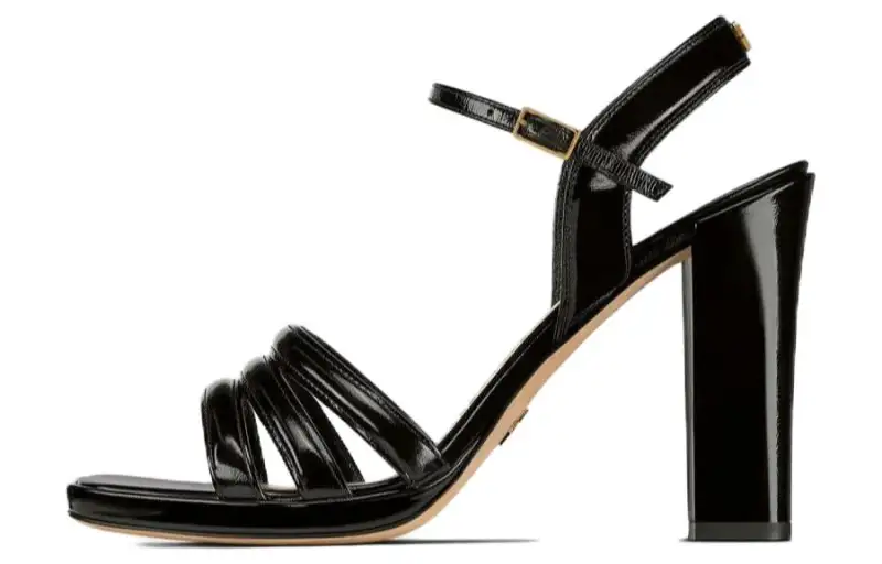 DIOR Call One Strap Sandals Women's Black