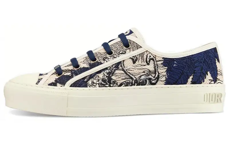 DIOR Walk'n'Dior Stylish Skateboarding Shoes Women's Blue