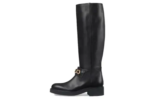 GUCCI Knee high Boots Women's Black