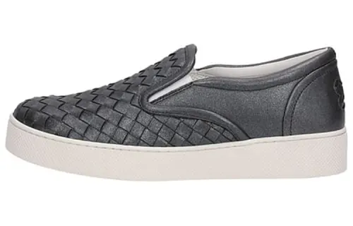Bottega Veneta Leather Casual Shoes Women's Gray
