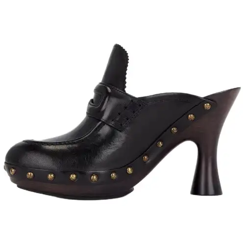 Burberry Closed Toe Slippers 9.5cm Women's Black