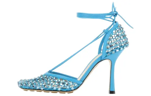 Bottega Veneta Sparkle Stretch Sandals Women's