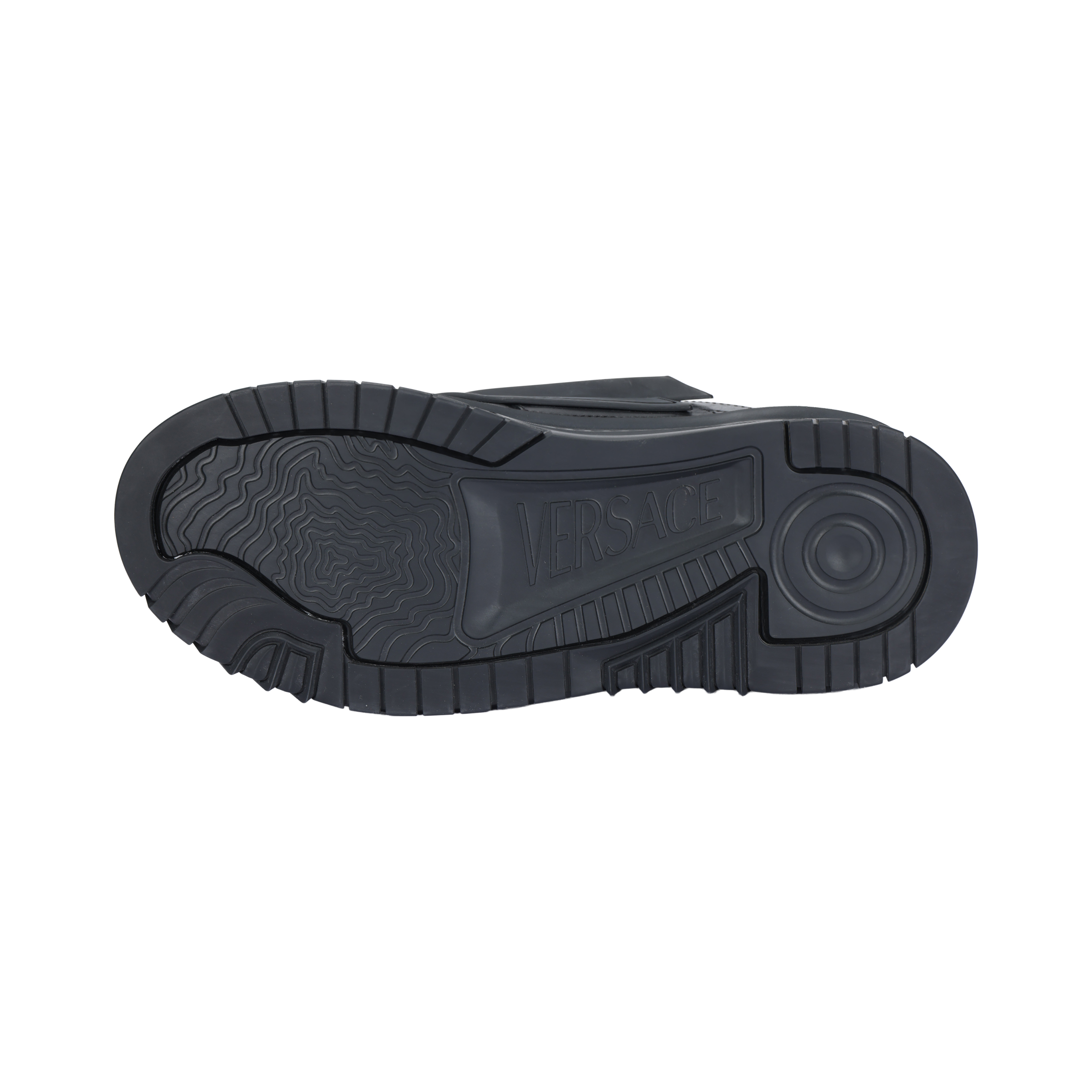 VERSACE Odissea Caged Rubber Medusa Sneaker Triple Black