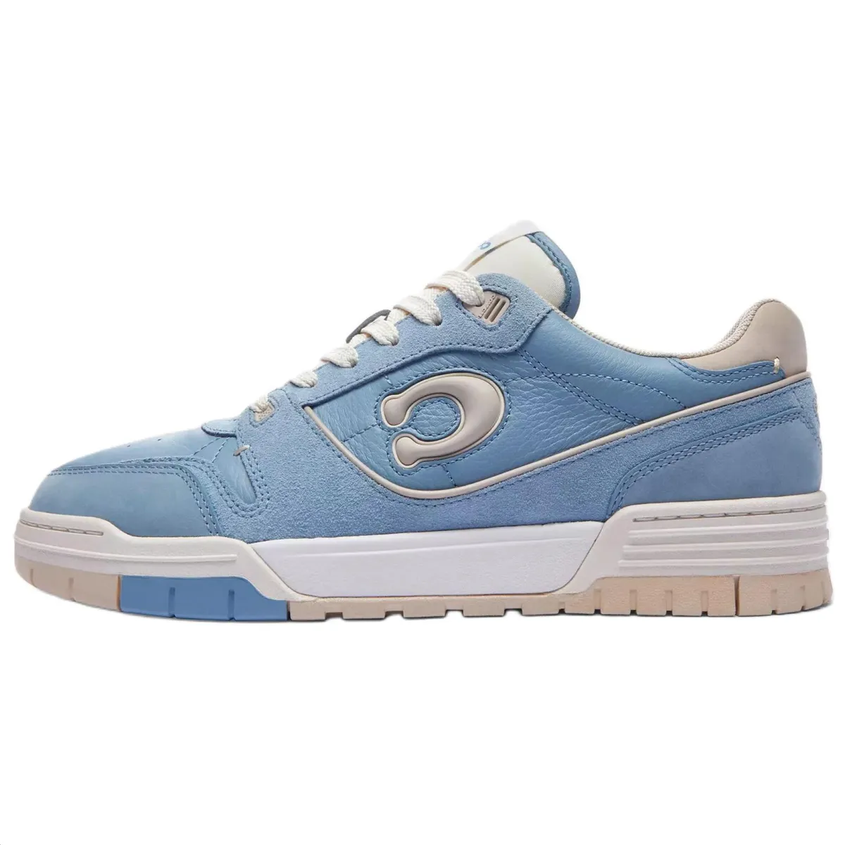 COACH Soho Leather, Suede Low top Skateboard Shoes Women's Blue
