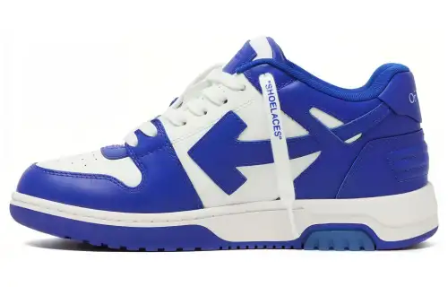 OFF WHITE Out Of Office Low top Skateboard Shoes Women's Blue
