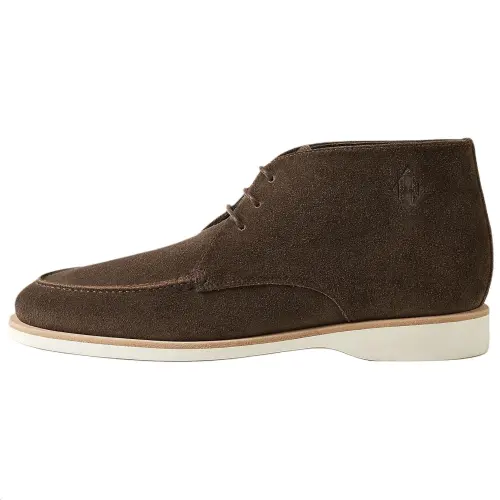 HERMES Line Casual Shoes 2.5cm Men's Brown