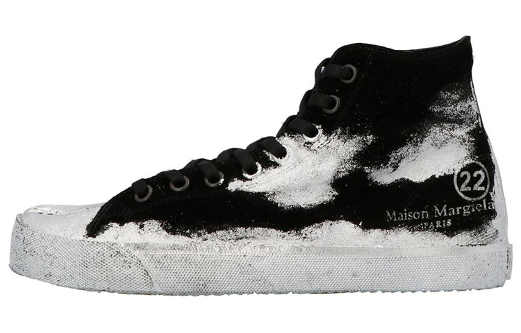 Женские кеды Maison Margiela Tabi (черно-белые)