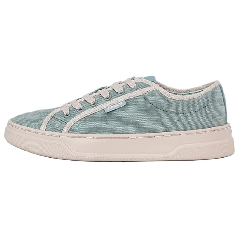 Женские кеды COACH Canvas Sneaker (мятные)