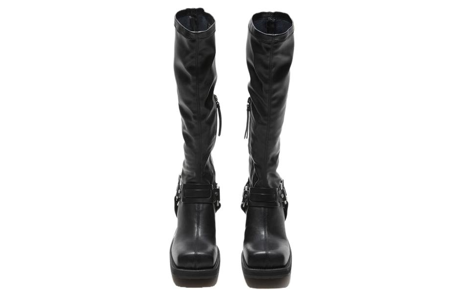 Acne Studios 80mm Square-toe Leather Boots