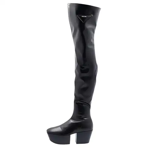 PRADA Knee high Boots Women's Black