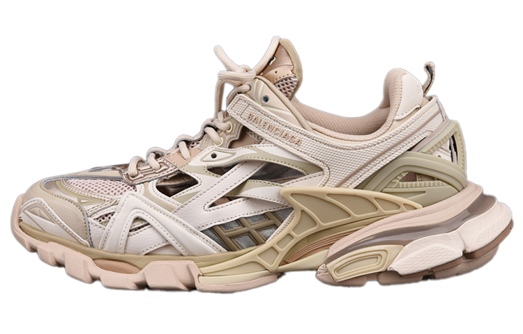 Женские кроссовки Balenciaga Track 2.0 (бежевые)