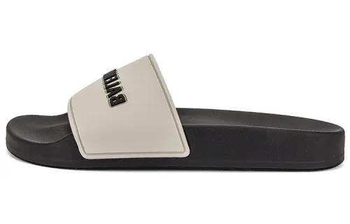 Balenciaga Pool Slide Grey Black Women's