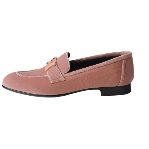HERMES PARIS Loafers Women's Rosewood Color