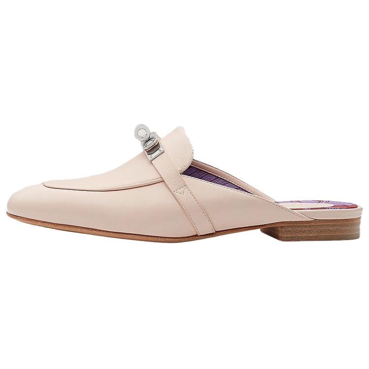 HERMES Oz Closed Toe Slippers Women's Pink