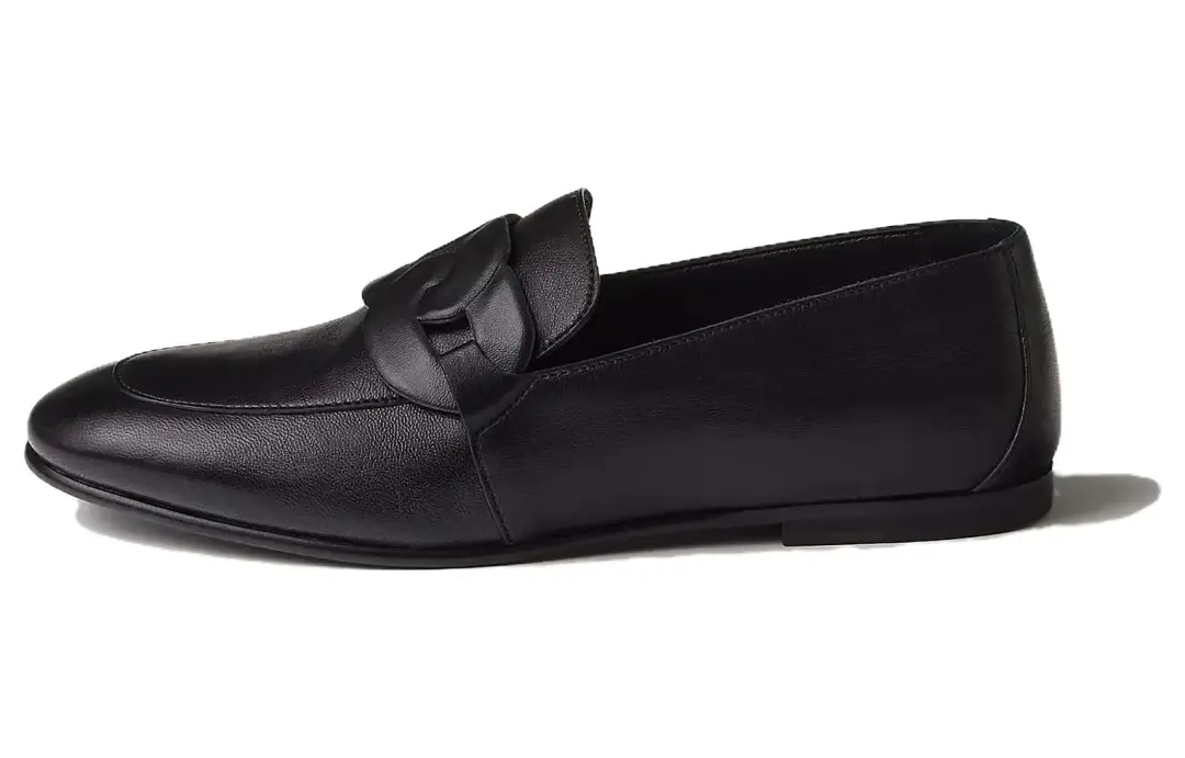 HERMES Honest Loafers Women's Black