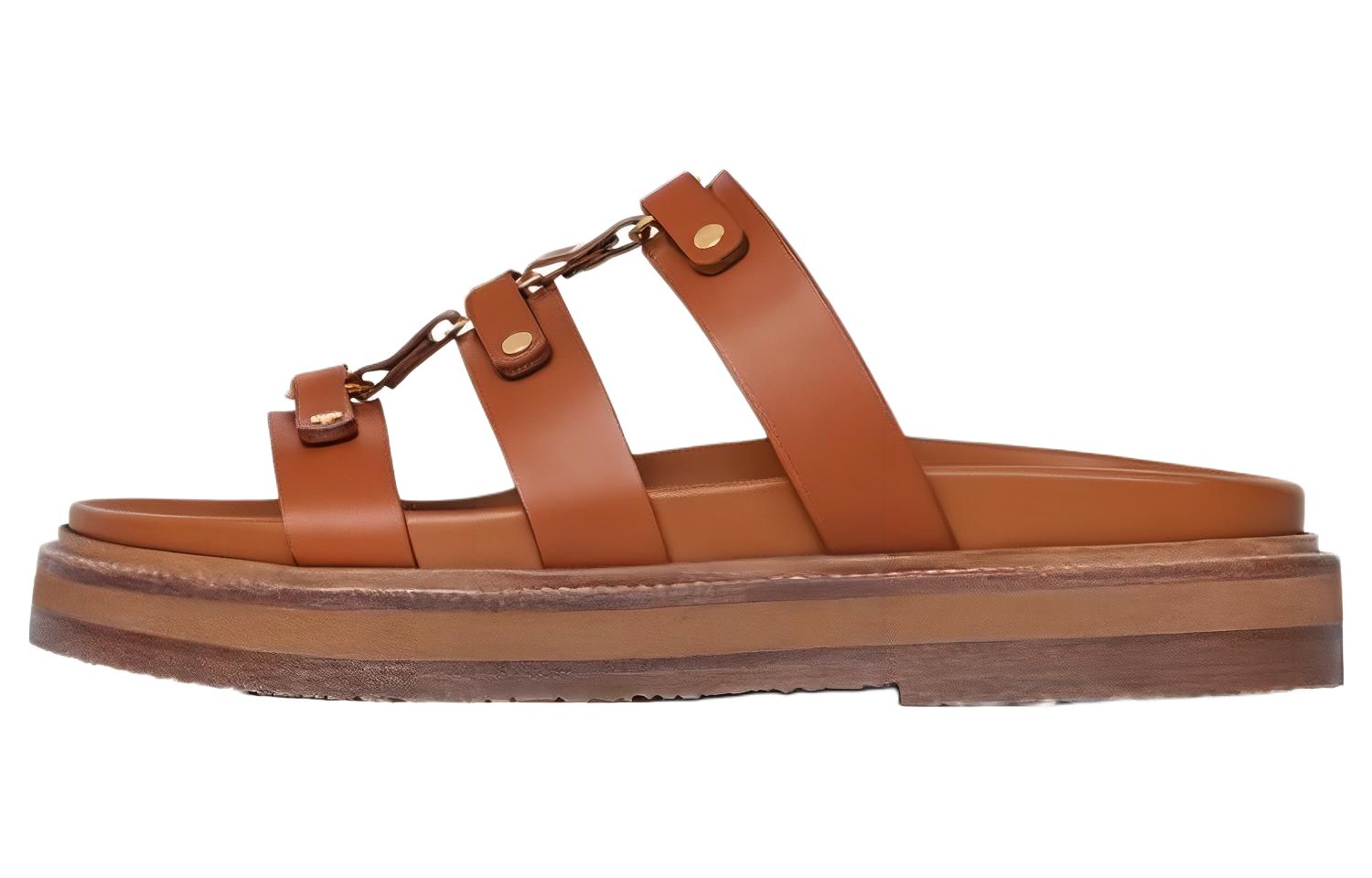 CELINE Slide Slippers Women's Brown