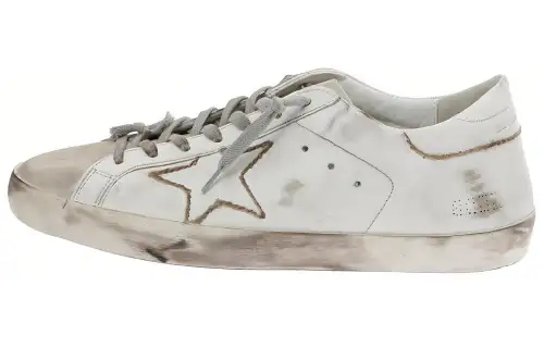 Golden Goose Super Star Stylish Skateboarding Shoes Men's White
