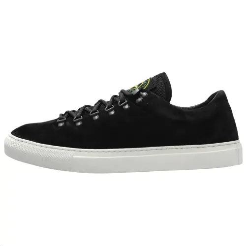 STONE ISLAND Compass Patch Lace Up Sneakers