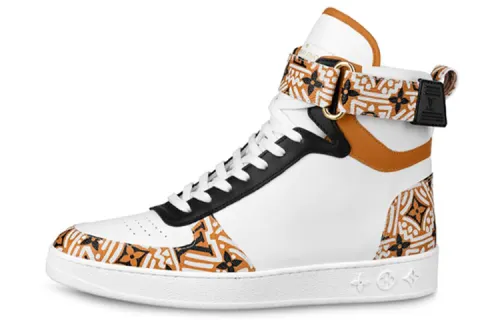 LOUIS VUITTON Lv Crafty Boombox High Top Sports Boots White/Brown Women's