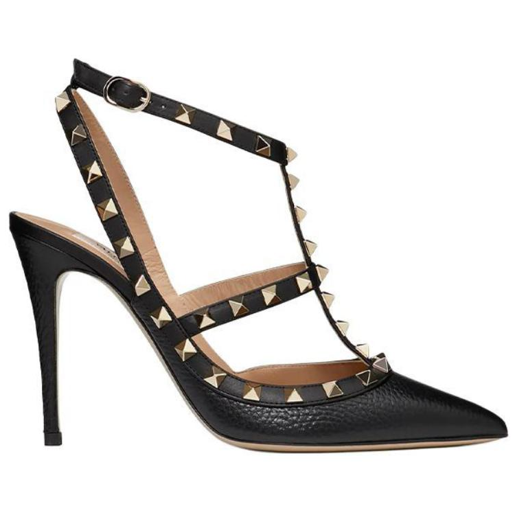 Valentino Garavani Rockstud Slingback Ankle Strap Pumps
