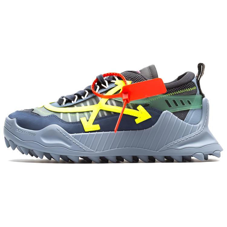 Мужские кроссовки OFF-WHITE ODSY 1000 (сине-желтые) — фото 2